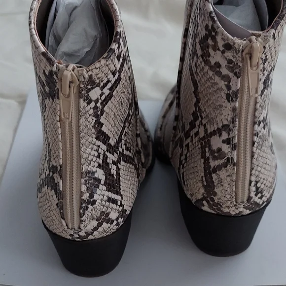 Snakeskin Ankle Boots - Picture 3 of 3
